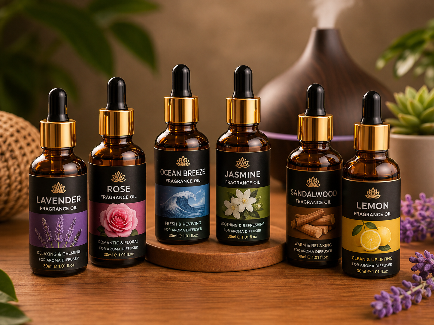 Aroma Essence Premium Fragrance Oil Set (10ml)
