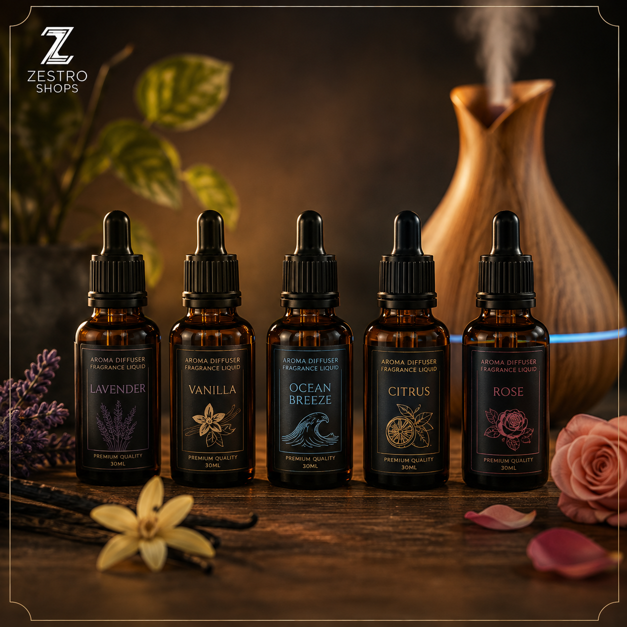 Aroma Essence Premium Diffuser Fragrance Liquid (30ml)