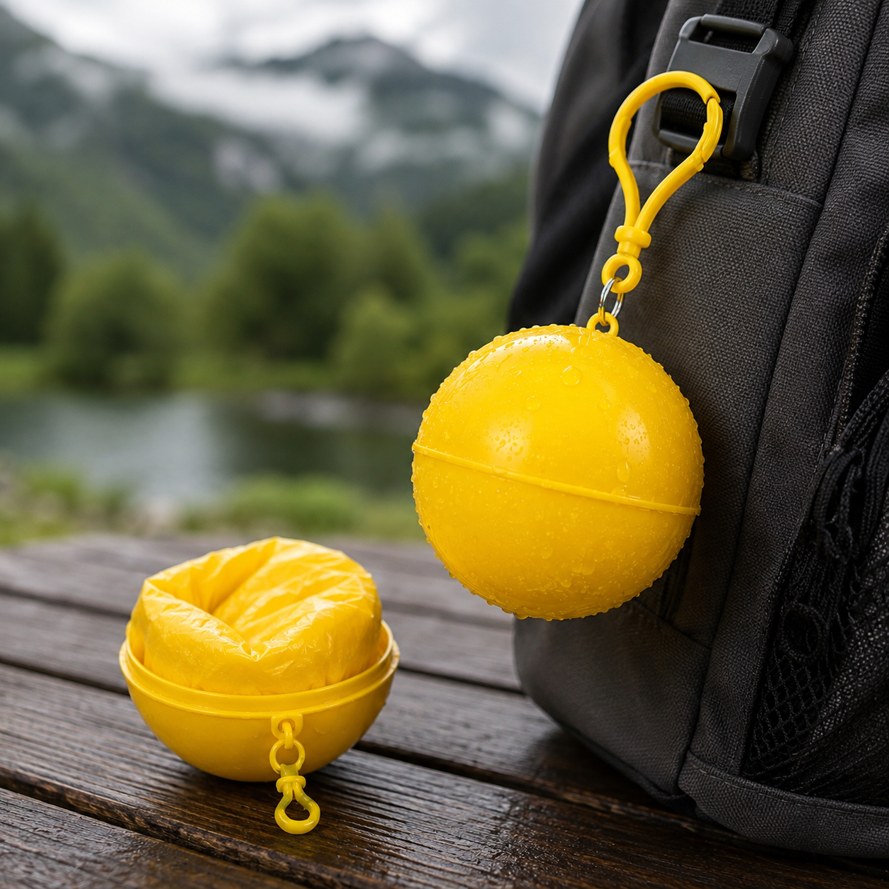 Waterproof Raincoat Storage Ball – Portable Raincoat Capsule