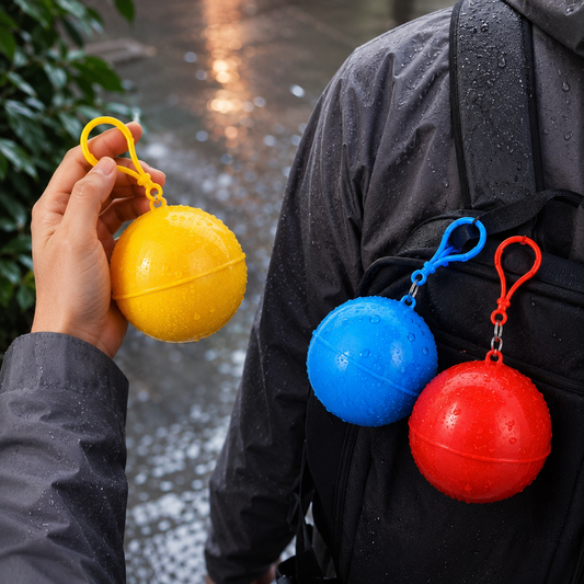 Waterproof Raincoat Storage Ball – Portable Raincoat Capsule
