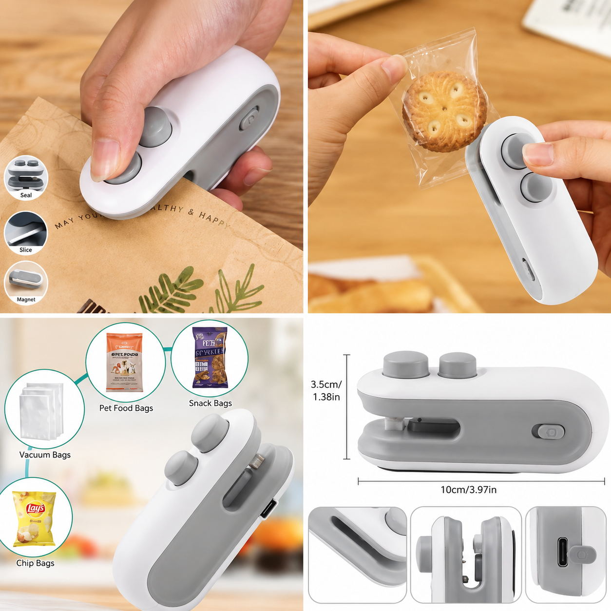 SealPro Mini – 2-in-1 Portable Bag Sealer & Cutter