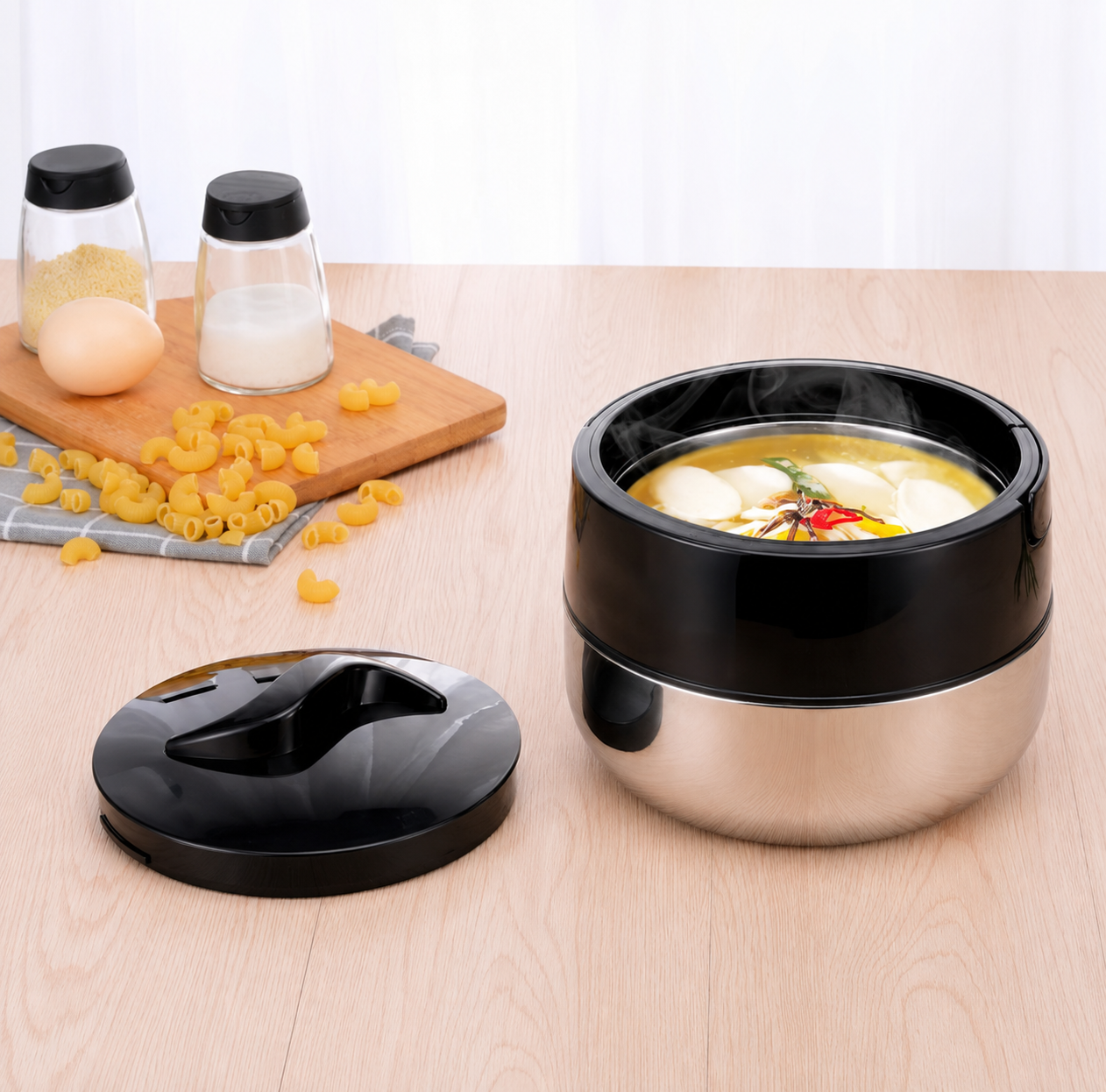 Stainless Steel Insulated Food Jar – Leakproof Thermal Lunch Bowl