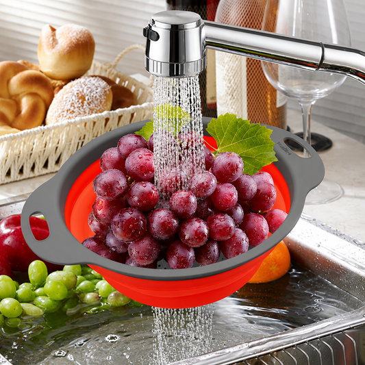 FlexiDrain™ Collapsible Foldable Colander Basket