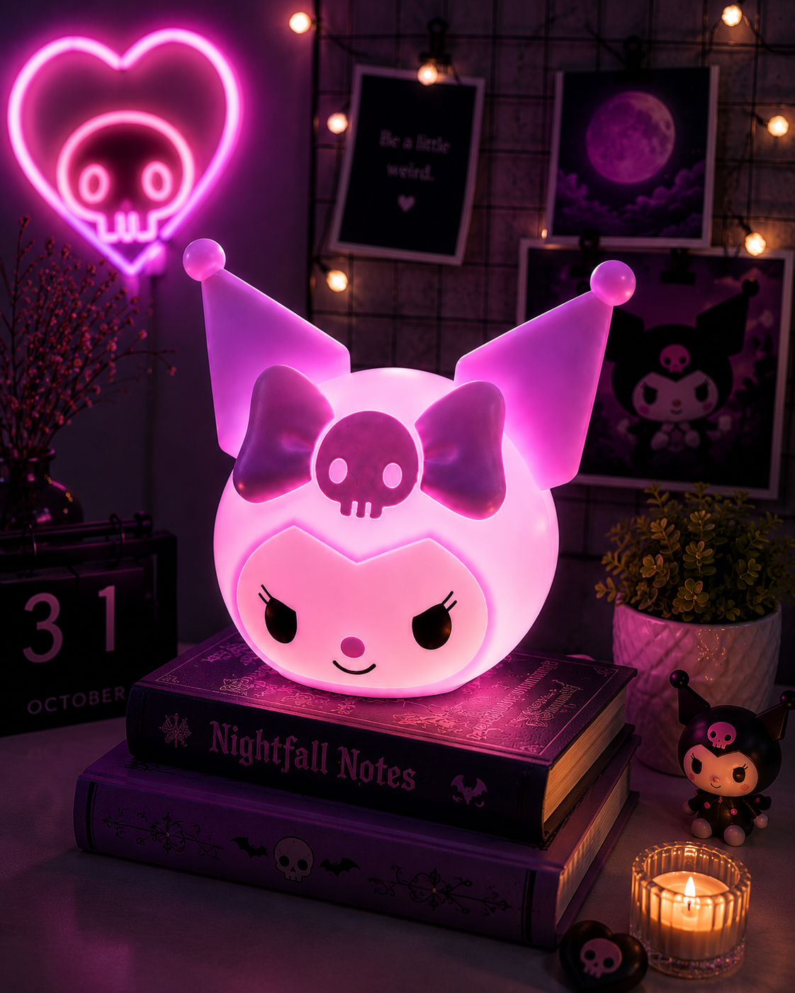 Midnight Kuromi Glow Lamp