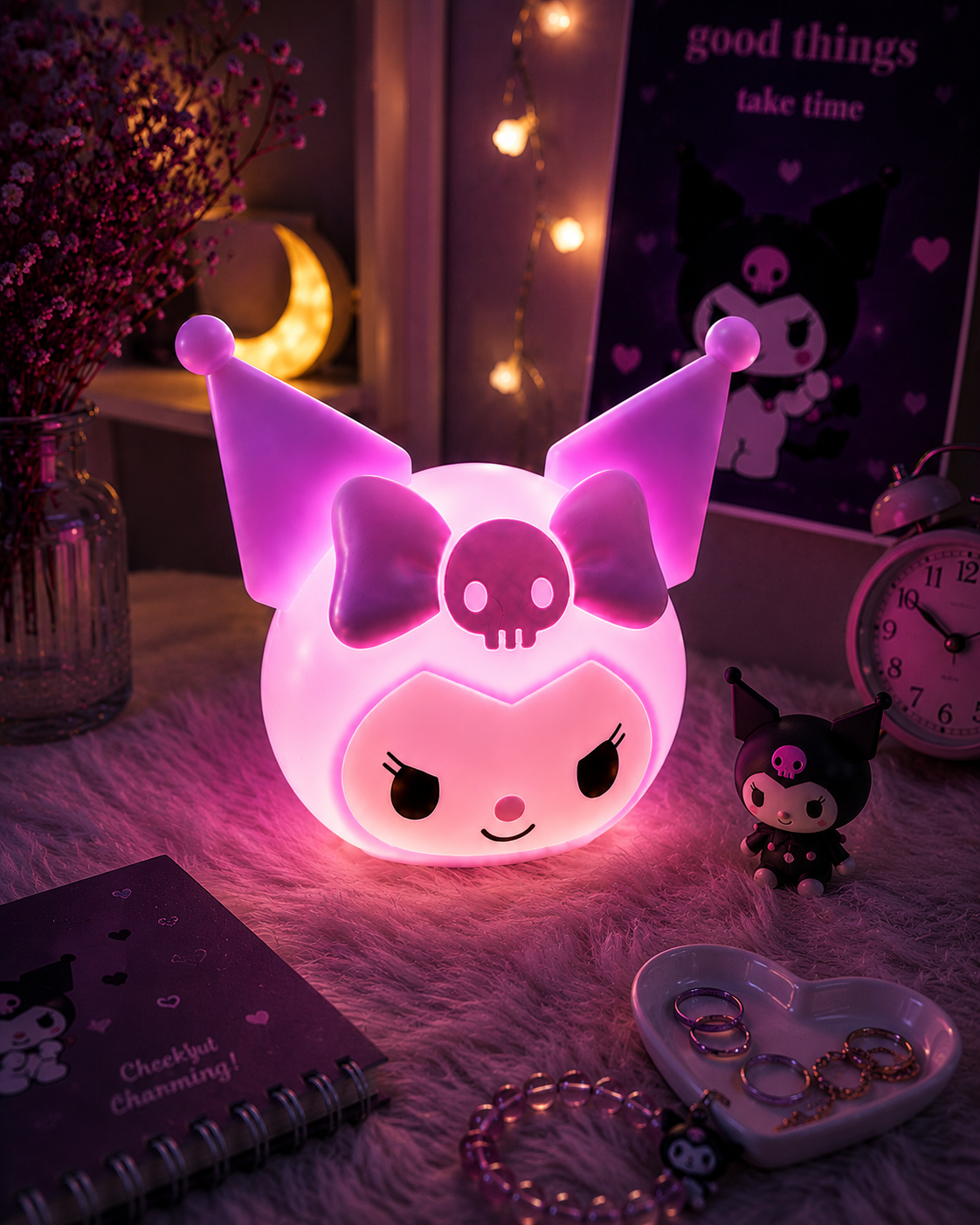 Midnight Kuromi Glow Lamp