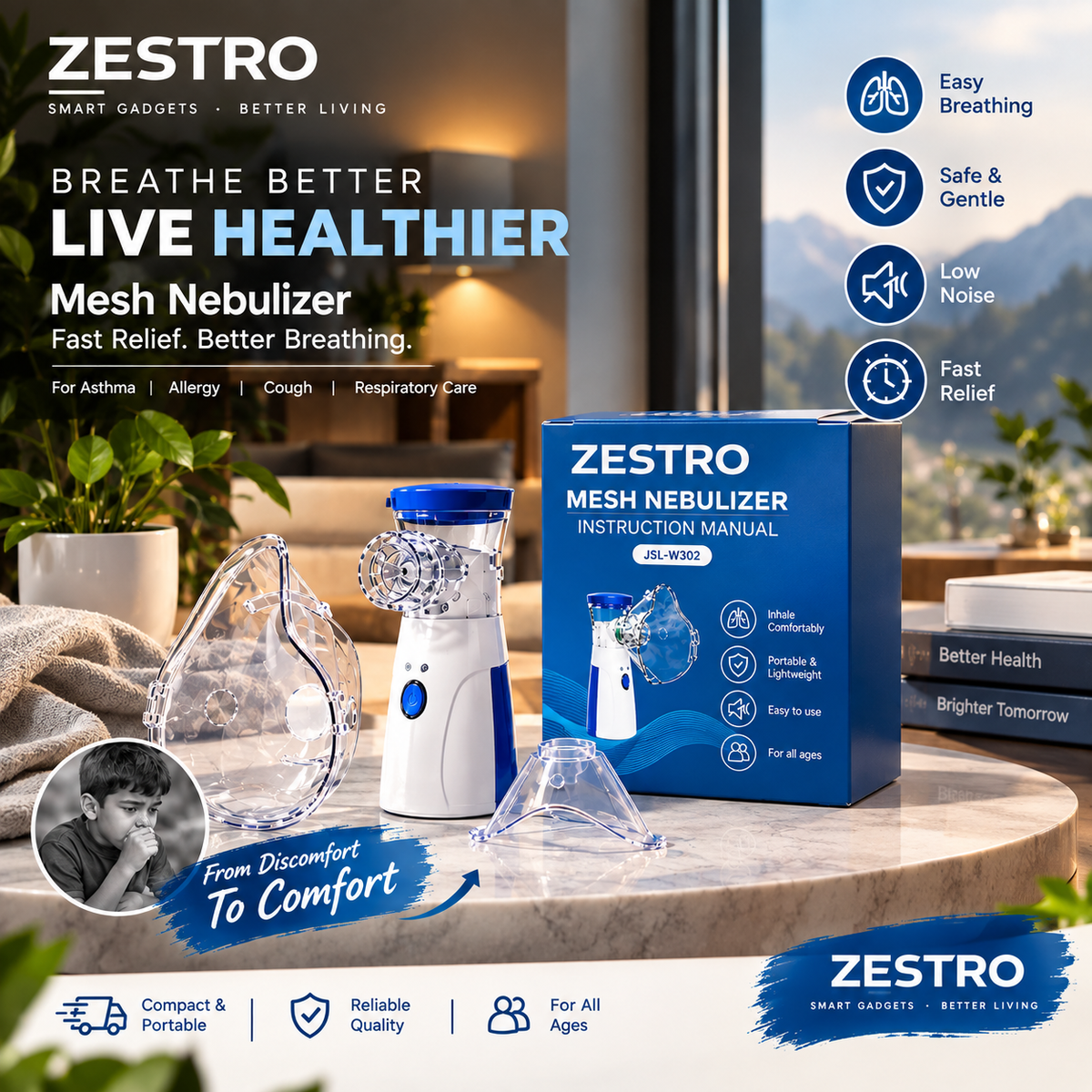 Portable Mesh Nebulizer