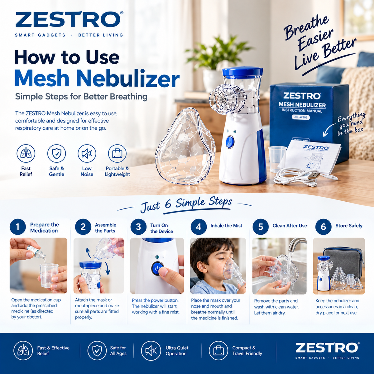 Portable Mesh Nebulizer