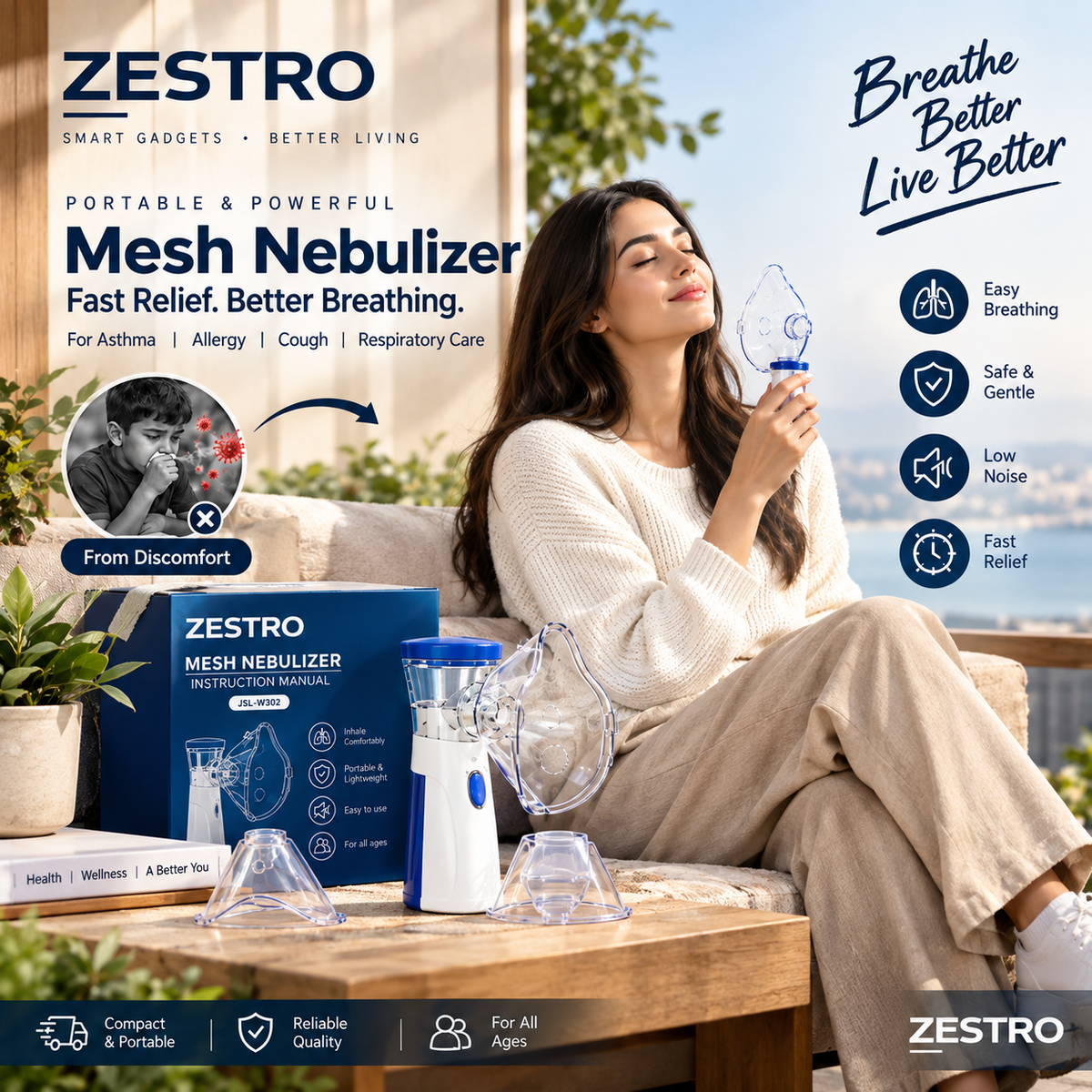 Portable Mesh Nebulizer