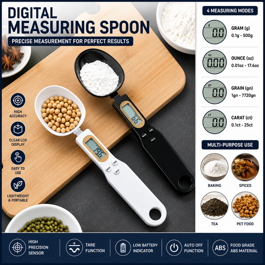 Digital Measuring Spoon Scale – High Precision Electronic Kitchen Scale (500g/0.1g)