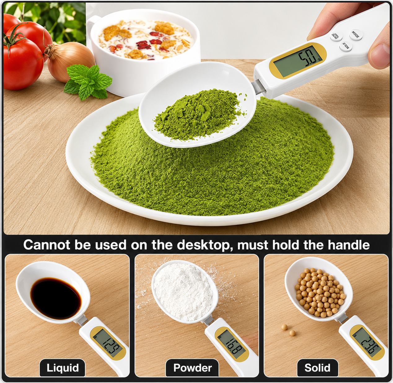 Digital Measuring Spoon Scale – High Precision Electronic Kitchen Scale (500g/0.1g)