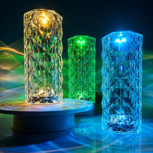 LumiCrystal Prism Touch Lamp