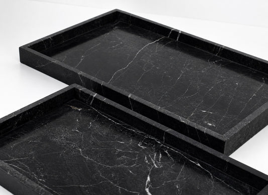 Luxury Marble Decorative Serving Tray – Modern Organizer